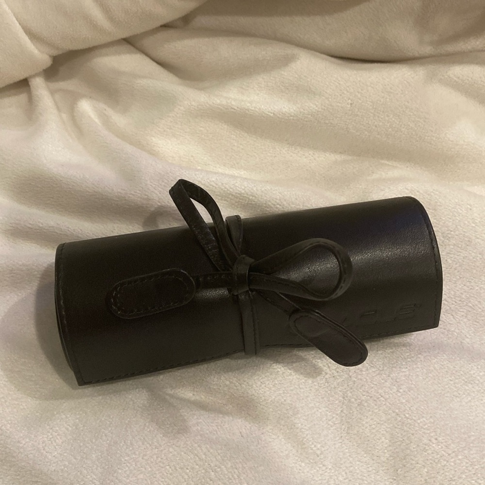 ORACLE Black leather jewelry roll NRW NEVER USED excellent 4travel